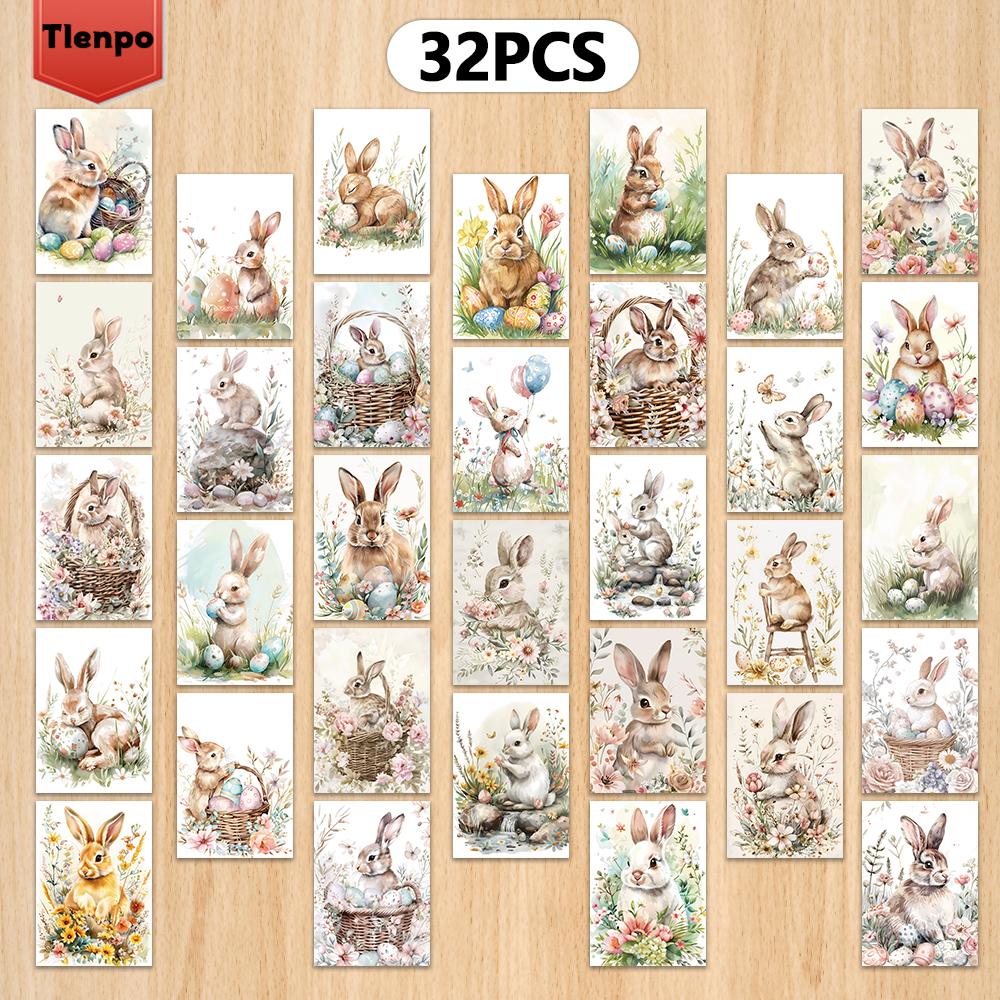 32pcs, vintage Easter postcards, bunnies, indoor bedroom decor, wall stickers, message cards, mailing, congratulatory keepsakes
32pcs, vintage Easter postcards, bunnies, indoor bedroom decor, wall stickers, message cards, mailing, congratulatory keepsakes