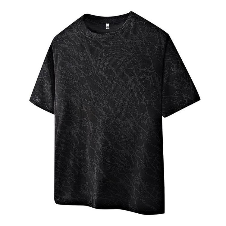 Men Quick Drying Ice Silk T-shirt Half Sleeve Round Neck Athletic Casual Elastic Plus Size Top XL чёрный
Men Quick Drying Ice Silk T-shirt Half Sleeve Round Neck Athletic Casual Elastic Plus Size Top XL чёрный