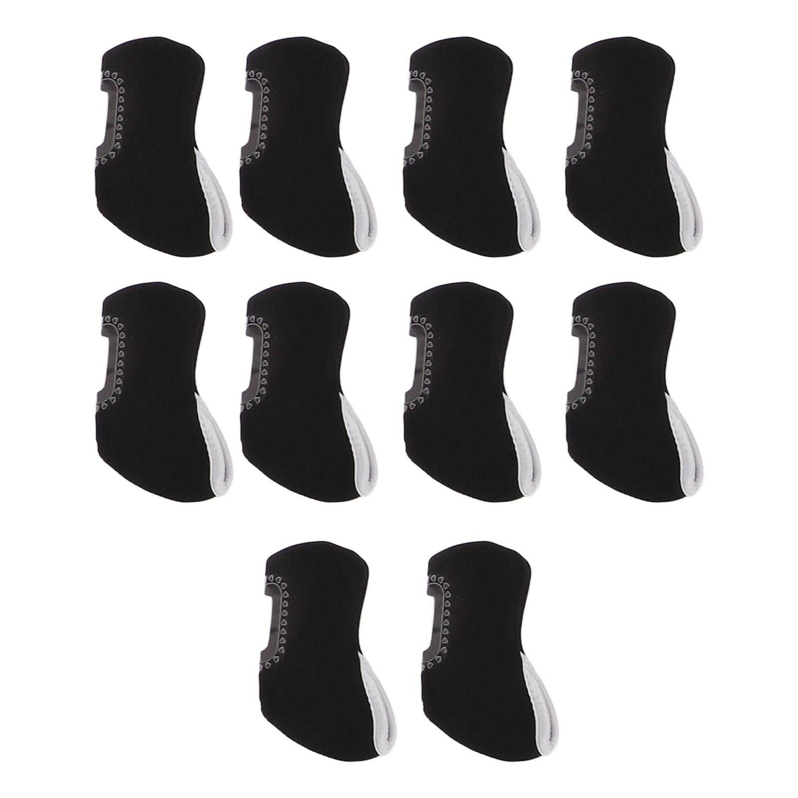 10 PCS Golf Iron Head Covers Golf Club Head Protective Cover Golf Putter Cover Set Black
10 PCS Golf Iron Head Covers Golf Club Head Protective Cover Golf Putter Cover Set Black
