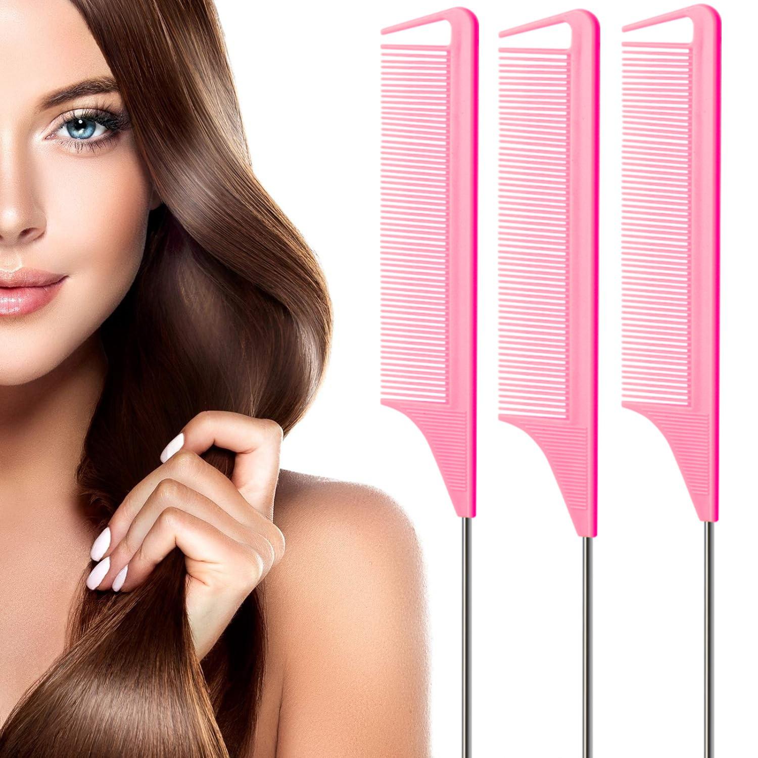 Steel Needle Tail Comb for Hair Dyeing and Styling
Steel Needle Tail Comb for Hair Dyeing and Styling