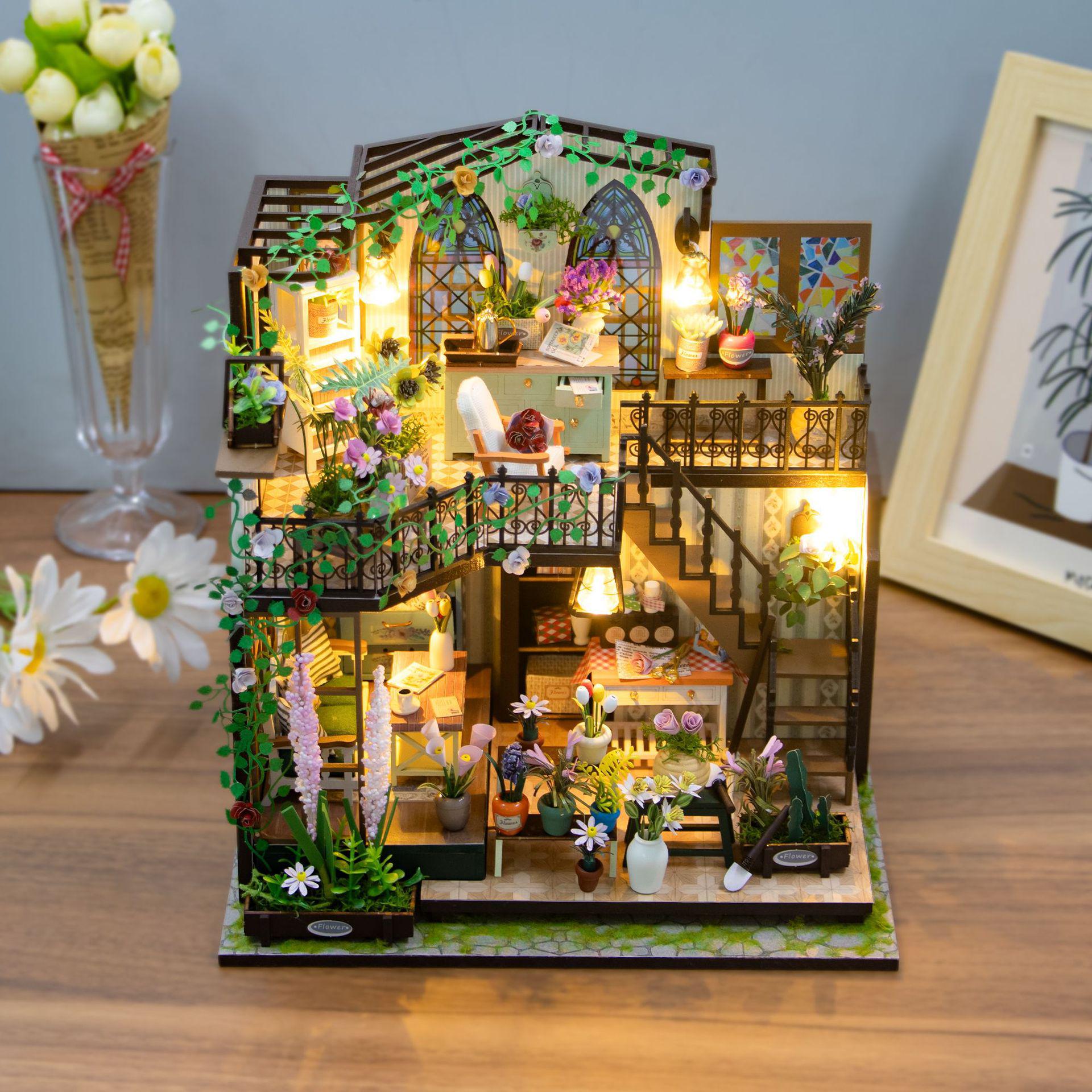 Дарси Цветочный Дом 3D DIY Модель: Двухслойное сборное украшение для релаксации взрослых.
Дарси Цветочный Дом 3D DIY Модель: Двухслойное сборное украшение для релаксации взрослых.