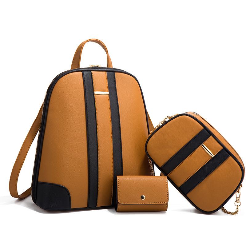 Autumn And Winter Fashion Backpack Trend Simple Shoulder Messenger Bag Large Capacity Three-Piece Set Mother And Child Women S Bag Backpack темно-коричневого кольору
Autumn And Winter Fashion Backpack Trend Simple Shoulder Messenger Bag Large Capacity Three-Piece Set Mother And Child Women S Bag Backpack темно-коричневого кольору
