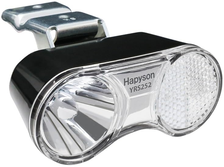 Hapyson Bicycle Power Saving Light with Lift Hub Dynamo Only Black Under-basket 6V-0.8W (2 Terminals) YRS252-K-JA Color
Hapyson Bicycle Power Saving Light with Lift Hub Dynamo Only Black Under-basket 6V-0.8W (2 Terminals) YRS252-K-JA Color