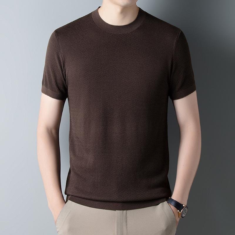 Летний новый продукт Pineapple Needle Breathable Ice Silk Yilite Knitted Short-Sleeve Men s Business Fashion Casual Half-Russ Man Clothing M коричневый
Летний новый продукт Pineapple Needle Breathable Ice Silk Yilite Knitted Short-Sleeve Men s Business Fashion Casual Half-Russ Man Clothing M коричневый