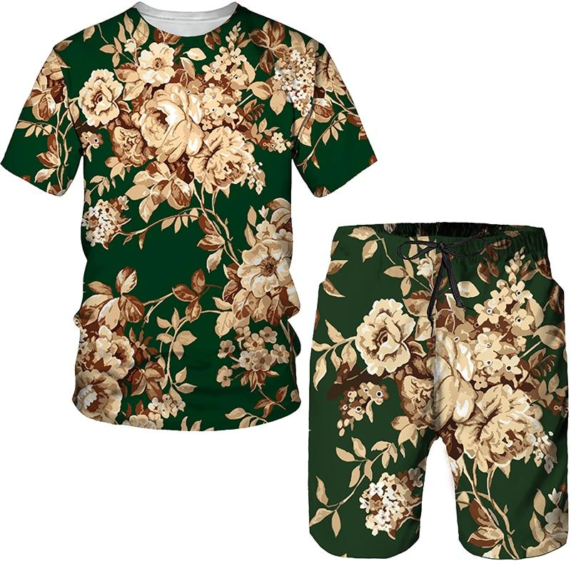 Summer Trend Floral Leopard Print 3D Printed T-Shirt Shorts Set Men s Sportswear Oversized Short Sleeve T-Shirt Pants Set Men s
Summer Trend Floral Leopard Print 3D Printed T-Shirt Shorts Set Men s Sportswear Oversized Short Sleeve T-Shirt Pants Set Men s