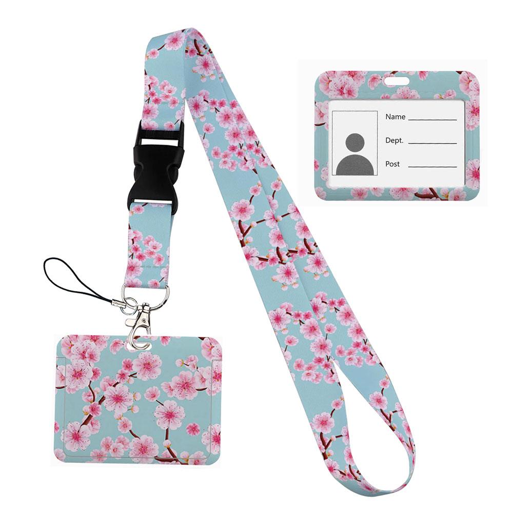 Flower design Lanyard Business Credit horizontal Card Holder Neck Strap Keychain Hang Rope ID Badge Holder Lariat Lasso
Flower design Lanyard Business Credit horizontal Card Holder Neck Strap Keychain Hang Rope ID Badge Holder Lariat Lasso