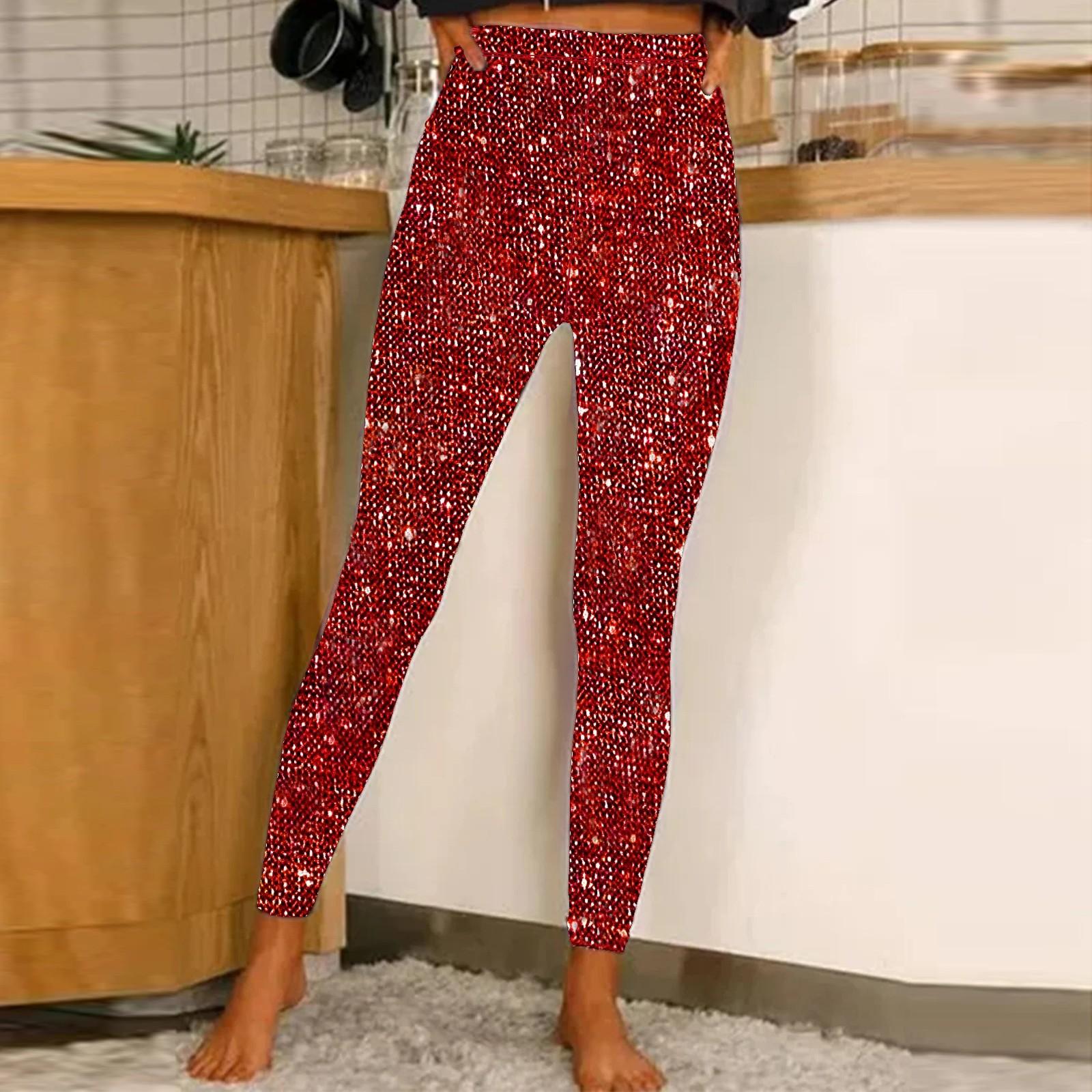Жіночі стильні елегантні легінси із завищеною талією, стрейч, густі повсякденні штани з блискітками M червоний
Жіночі стильні елегантні легінси із завищеною талією, стрейч, густі повсякденні штани з блискітками M червоний