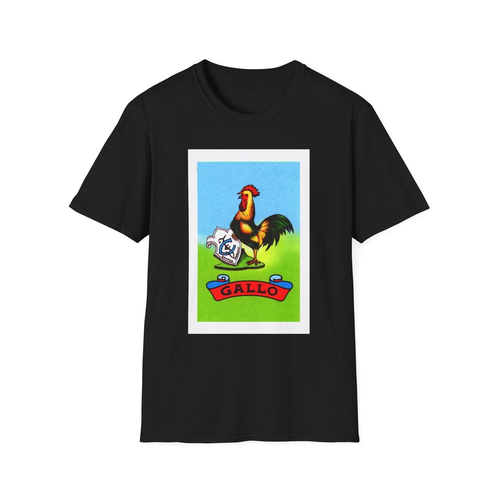 Футболка с иллюстрацией петуха El Gallo в стиле мексиканской карты Lotería 4XL
Футболка с иллюстрацией петуха El Gallo в стиле мексиканской карты Lotería 4XL