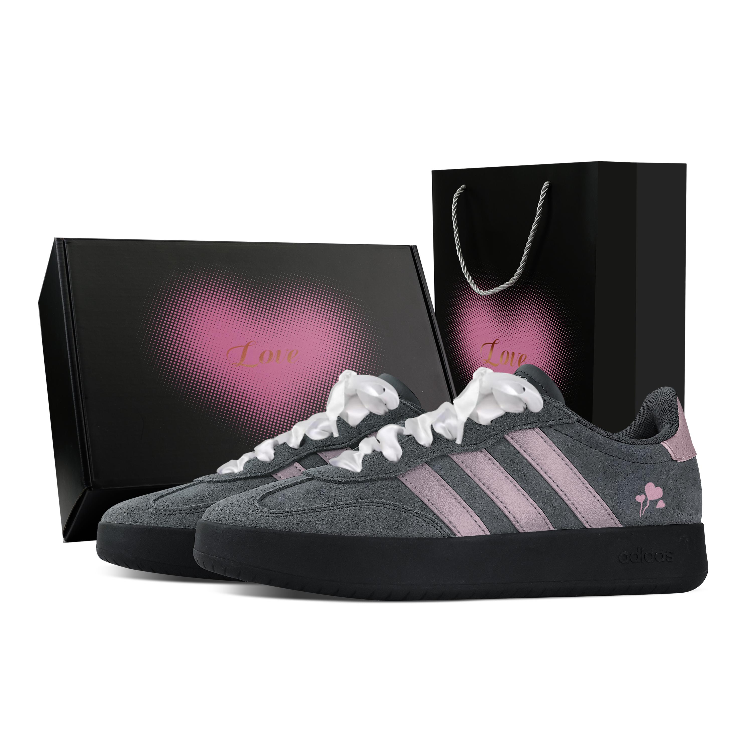 Custom Adidas BARREDA Heartbeat Balloons, Heart Box Low top German Army Trainers Unisex Pink Gray KH6999(Team773--) 36
Custom Adidas BARREDA Heartbeat Balloons, Heart Box Low top German Army Trainers Unisex Pink Gray KH6999(Team773--) 36