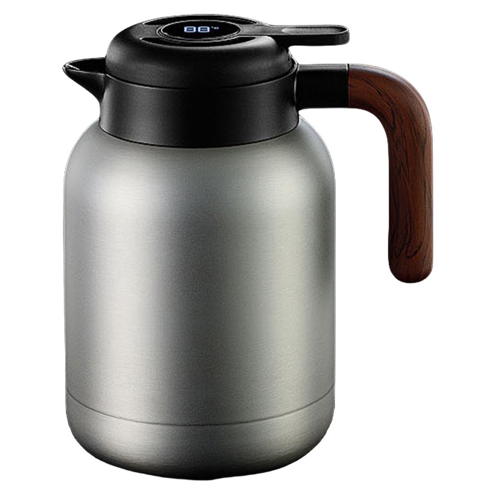 1.6L Portable Thermal Teapot Stainless Steel Thermal Insulated Pot LED Display Insulated Vacuum Flask for Heat Cold Preservation
1.6L Portable Thermal Teapot Stainless Steel Thermal Insulated Pot LED Display Insulated Vacuum Flask for Heat Cold Preservation