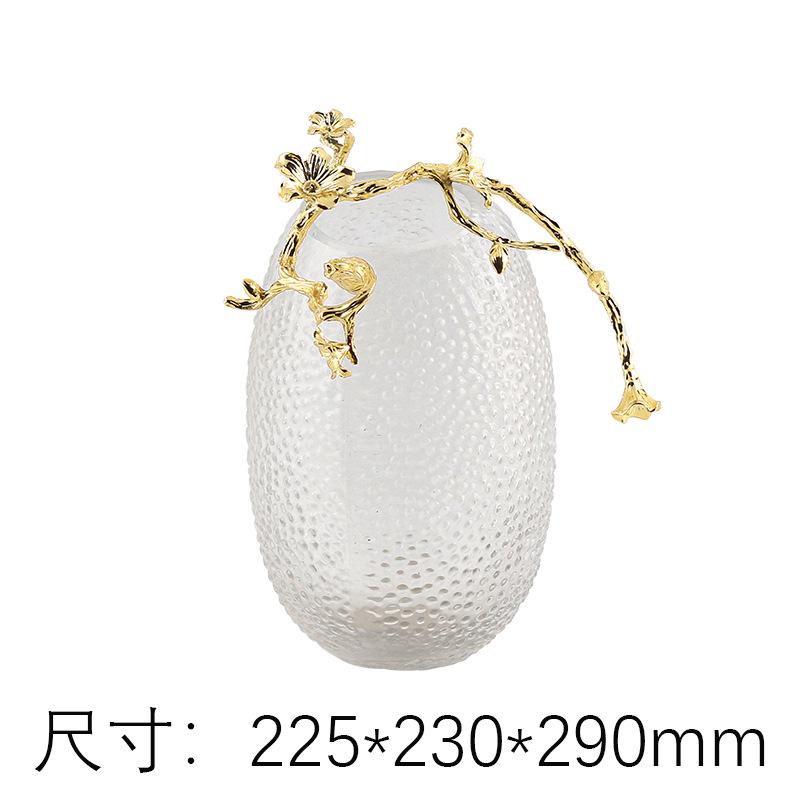Chinese Pot-bellied Glass Flower Ornaments Hammer Glass Vase Art Metal Vine Vase Living Room Craft Aesthetic Ornaments Vases
Chinese Pot-bellied Glass Flower Ornaments Hammer Glass Vase Art Metal Vine Vase Living Room Craft Aesthetic Ornaments Vases