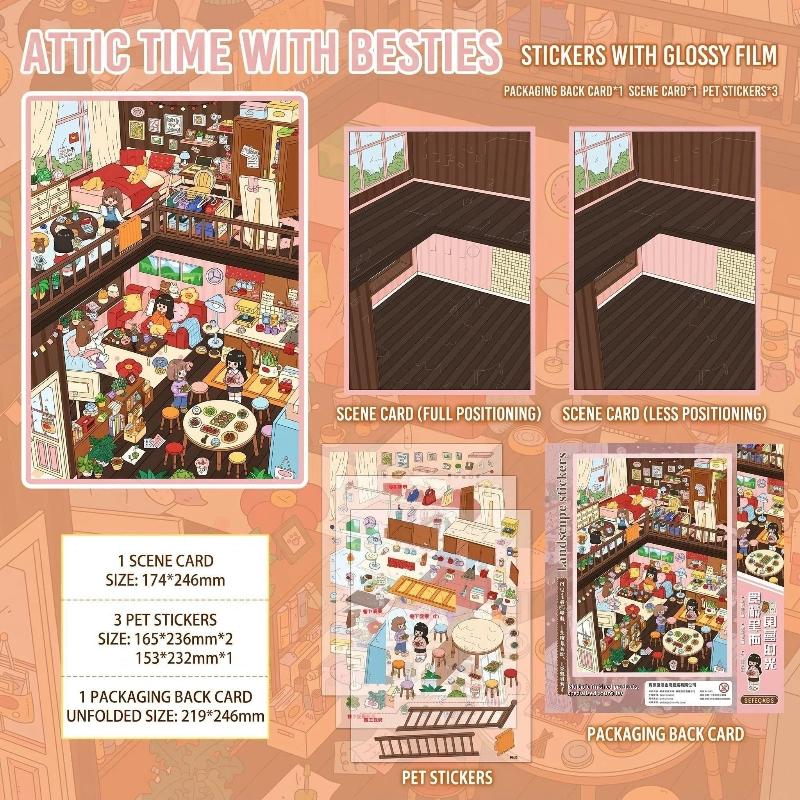 1/2Pcs Kawaii Pajama Party 3D Best Friend Time Landscape Sticker Diy Pocket Cabin Scene Sticker Festival Gift A1
1/2Pcs Kawaii Pajama Party 3D Best Friend Time Landscape Sticker Diy Pocket Cabin Scene Sticker Festival Gift A1