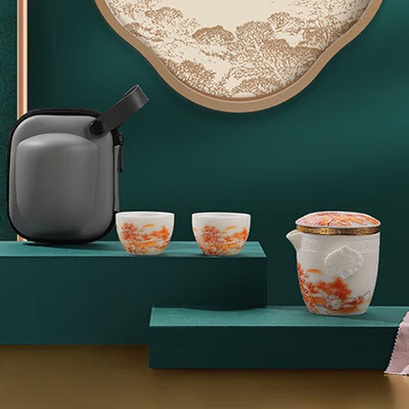 Portable Mutton Fat Jade Quick Tea Set
Portable Mutton Fat Jade Quick Tea Set