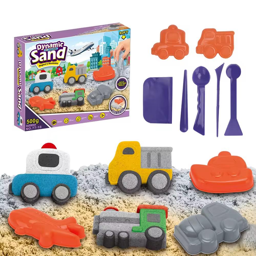 Cross-Border Kids Transport Scene Sand Set: Indoor/Outdoor Moldable Colored Sand Toys
Cross-Border Kids Transport Scene Sand Set: Indoor/Outdoor Moldable Colored Sand Toys