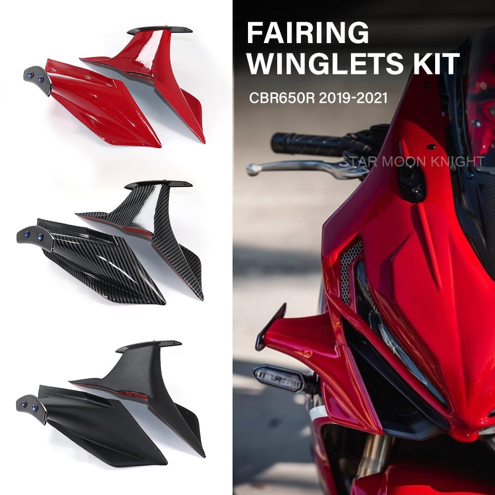 Комплект крыльев обтекателя мотоцикла для Honda CBR650R CBR 650 R 650R - Аксессуары Обтекатель Аэродинамические Винглеты Динамические
Комплект крыльев обтекателя мотоцикла для Honda CBR650R CBR 650 R 650R - Аксессуары Обтекатель Аэродинамические Винглеты Динамические