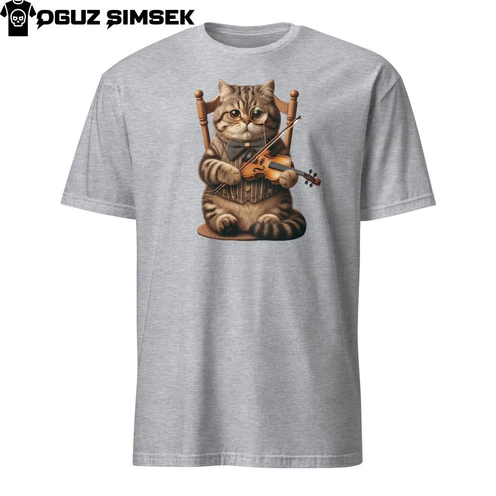 Реалистичная кошка, играющая на скрипке, футболка унисекс с коротким рукавом | Уникальная футболка музыканта XL
Реалистичная кошка, играющая на скрипке, футболка унисекс с коротким рукавом | Уникальная футболка музыканта XL