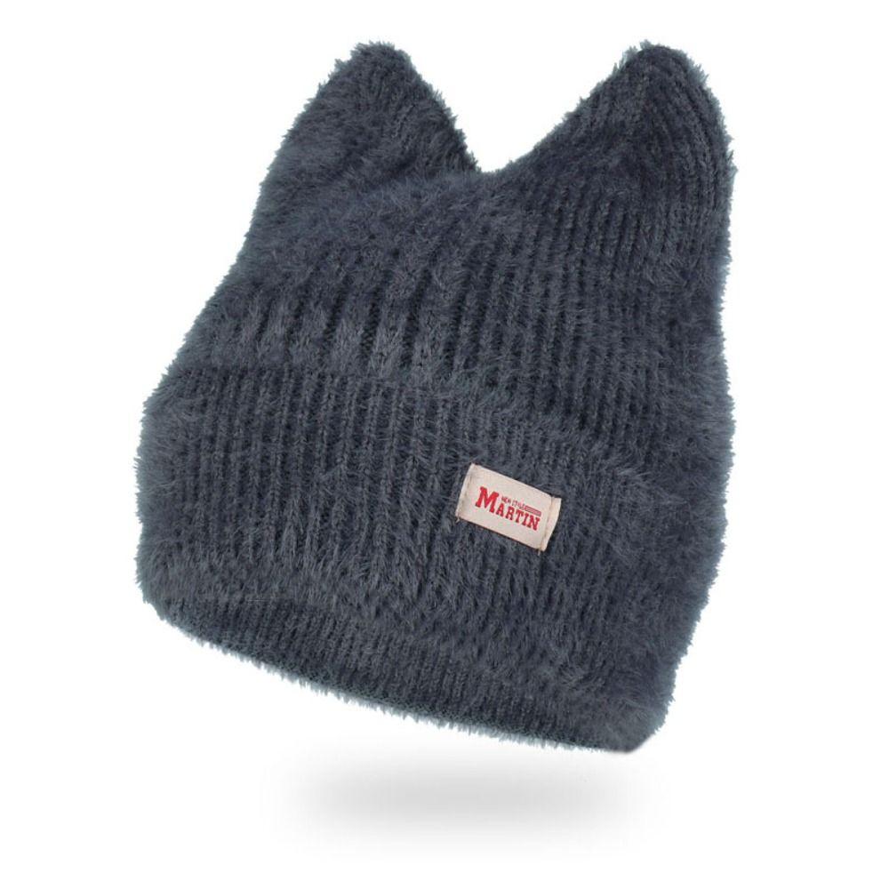 Cute Design Y2K Beanie Hats Candy Color Faux Fur Knitted Cap Women Cat Ear Hat Winter Autumn
Cute Design Y2K Beanie Hats Candy Color Faux Fur Knitted Cap Women Cat Ear Hat Winter Autumn
