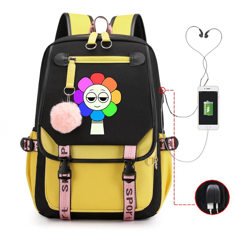 New 2025 cartoon game printing primary school bag large capacity contrasting color neutral USB backpack no specification
New 2025 cartoon game printing primary school bag large capacity contrasting color neutral USB backpack no specification