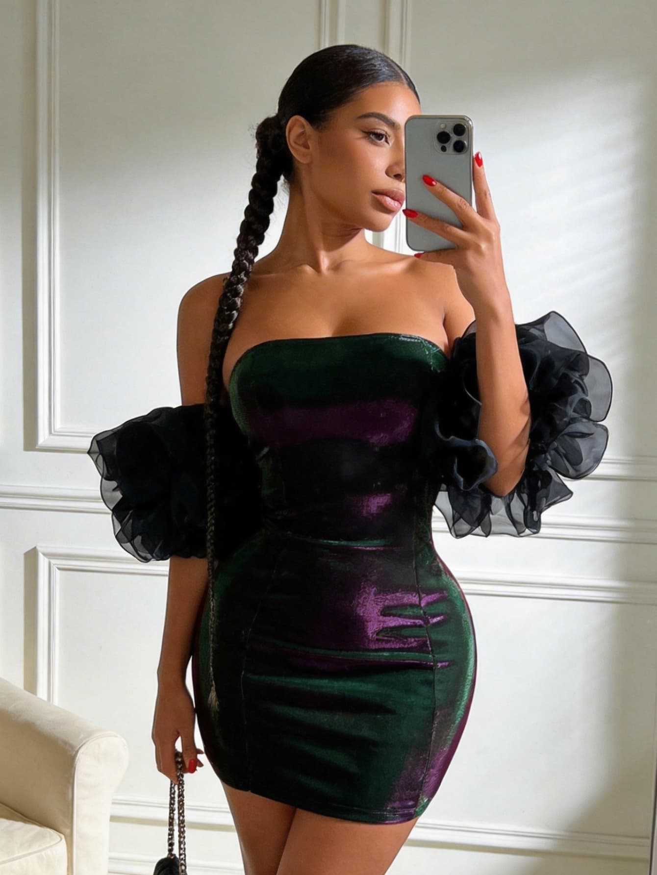 European and American style tube top dress women s new sexy tight pleated short skirt Spice girl style fashion wear XS
European and American style tube top dress women s new sexy tight pleated short skirt Spice girl style fashion wear XS