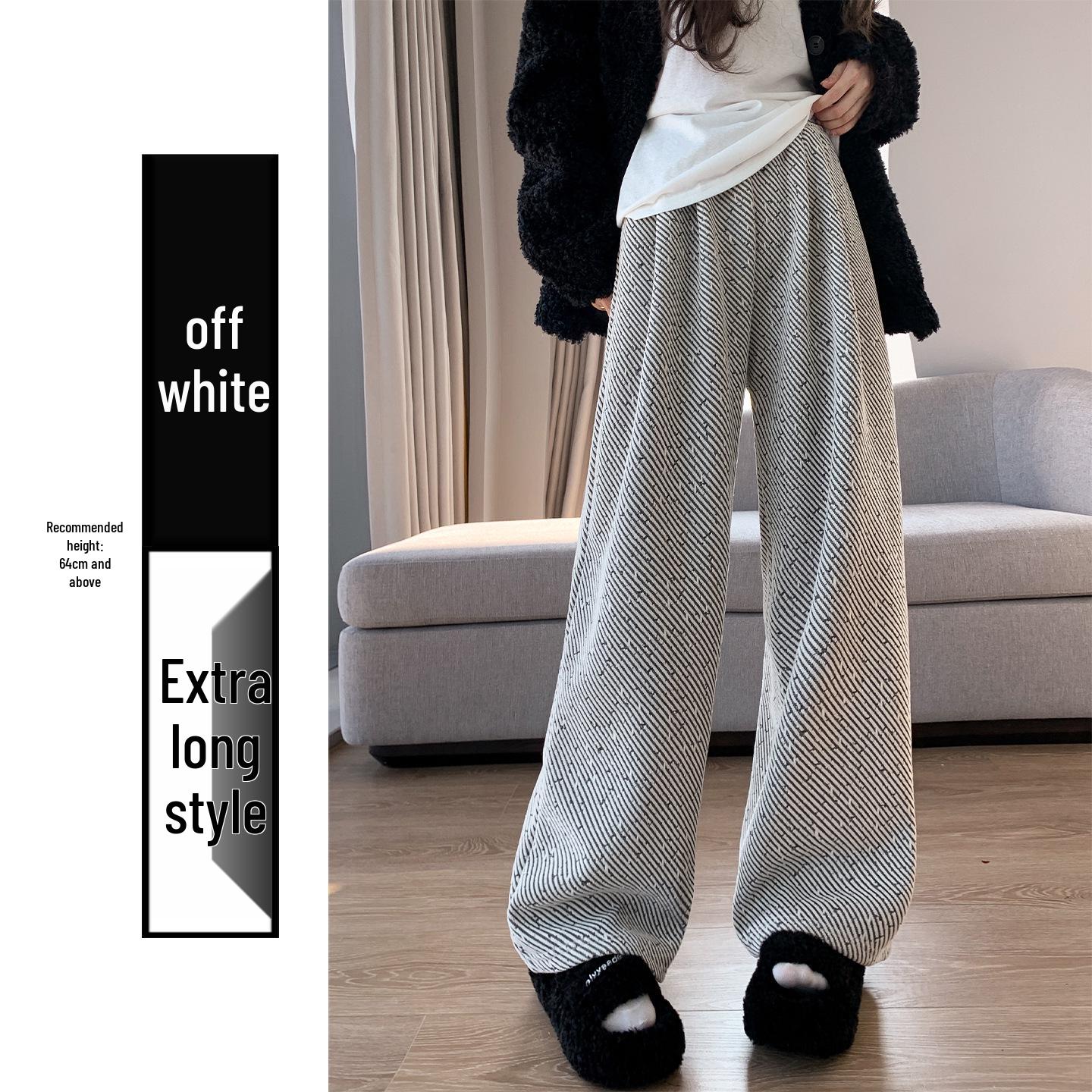 Women s Black Chenille Wide-Leg High-Waisted Pants - Autumn/Winter 2025 Relaxed Fit, Slimming, Casual Straight-Leg Style M
Women s Black Chenille Wide-Leg High-Waisted Pants - Autumn/Winter 2025 Relaxed Fit, Slimming, Casual Straight-Leg Style M