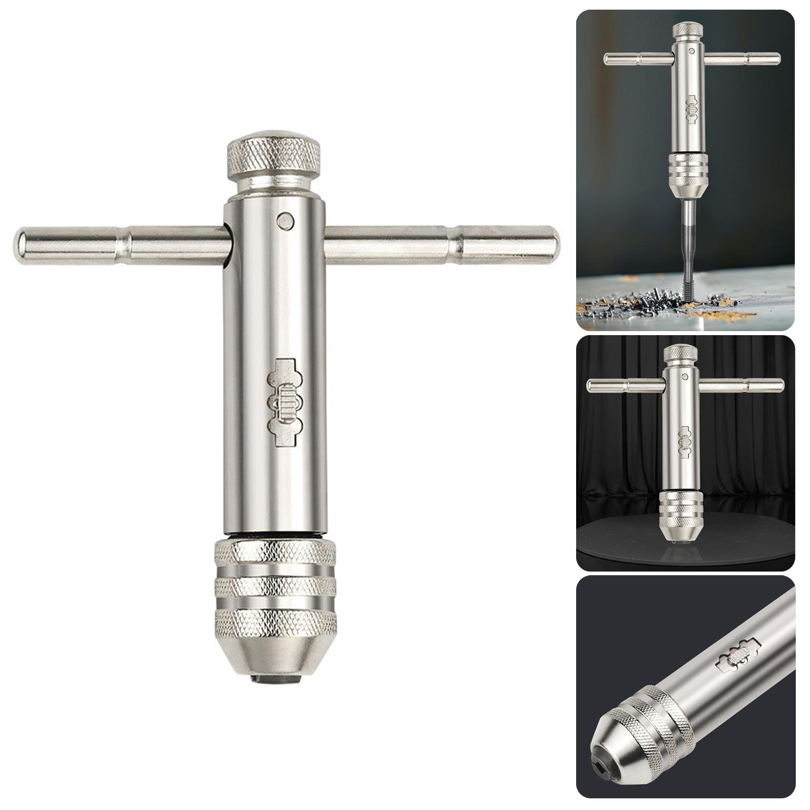 Adjustable Ratchet Hand Tap Wrench Ergonomic Handle Suitable For Easy Threading In Metal&Repair Work Mechanics Home Use
Adjustable Ratchet Hand Tap Wrench Ergonomic Handle Suitable For Easy Threading In Metal&Repair Work Mechanics Home Use