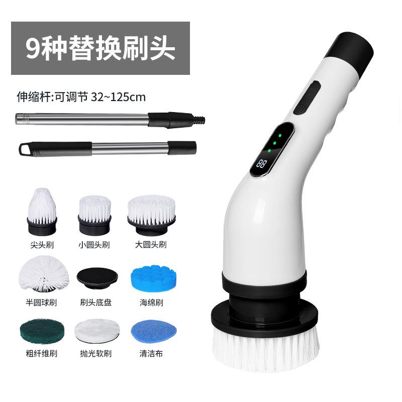 Electric cleaning brush multifunctional 9-head long-handled mopping brush for home kitchen and bathroom floor scrubbing brush чорний
Electric cleaning brush multifunctional 9-head long-handled mopping brush for home kitchen and bathroom floor scrubbing brush чорний