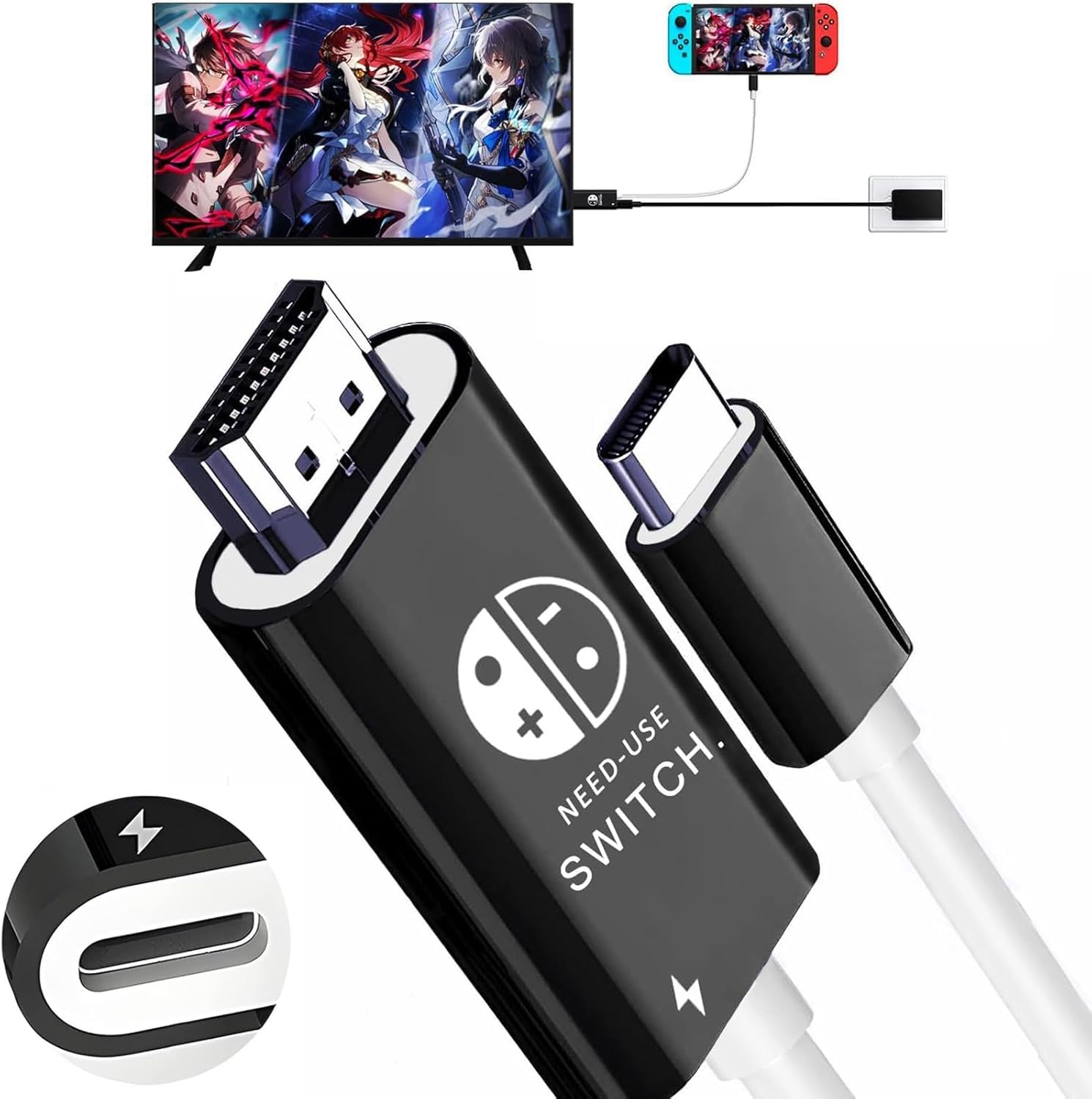 Chayoo Док-станція для Switch Вихід для підключення Switch до телевізора Нова док-станція для Switch Кабель для підключення Switch до телевізора Оригінальний Прямий Вихід на телевізор HDMI 4K 1080P Роздільна здатність Режим ТБ
Chayoo Док-станція для Switch Вихід для підключення Switch до телевізора Нова док-станція для Switch Кабель для підключення Switch до телевізора Оригінальний Прямий Вихід на телевізор HDMI 4K 1080P Роздільна здатність Режим ТБ