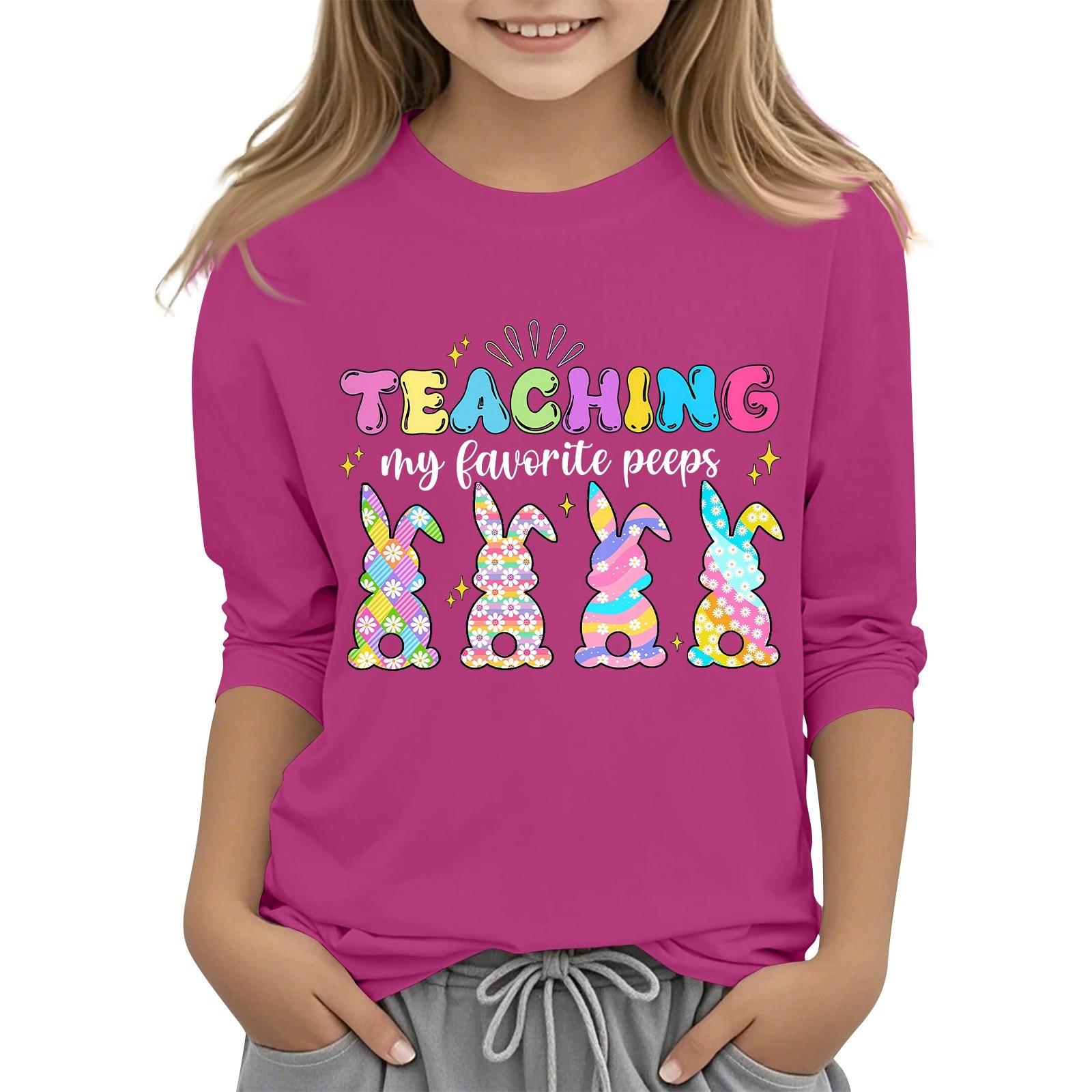 Повсякденна футболка з круглим вирізом та рукавами 7/8 з великоднім принтом для дітей 120
Повсякденна футболка з круглим вирізом та рукавами 7/8 з великоднім принтом для дітей 120