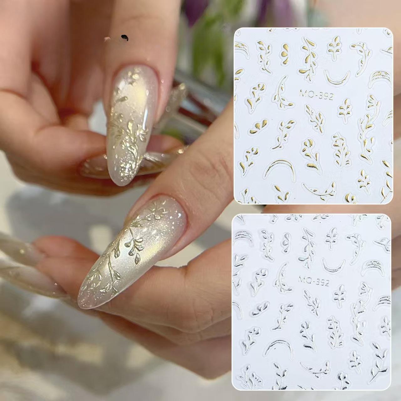 Gold-burning Leaves Nail Art Sticker Golden Branches Jade Leaves Chinese Style Leaves Freshly Embossed Nail Plant Leaf Decal Gold
Gold-burning Leaves Nail Art Sticker Golden Branches Jade Leaves Chinese Style Leaves Freshly Embossed Nail Plant Leaf Decal Gold
