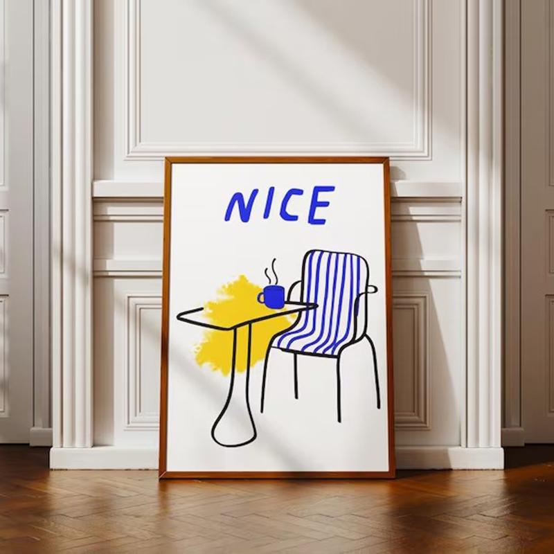 Nice Summer Poster Frameless Canvas Minimalist Design - Trendy Wall Art - Cute Apartment Decor Aesthetic Wall Art Poster 21X30CMNo Framed
Nice Summer Poster Frameless Canvas Minimalist Design - Trendy Wall Art - Cute Apartment Decor Aesthetic Wall Art Poster 21X30CMNo Framed