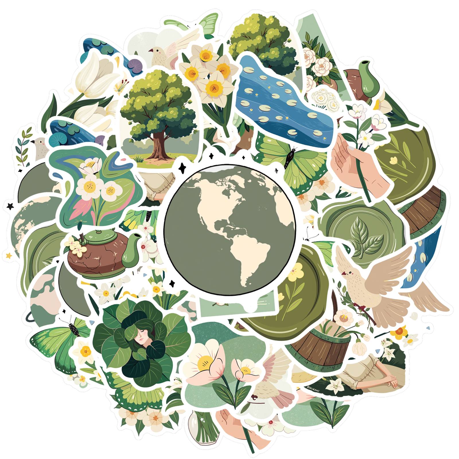 35pcs-50pcs Elegant Nature Stickers Calm Earth Nature Stickers Flower Stickers For DIY Phone Laptop Scrapbook Bike Suitcase
35pcs-50pcs Elegant Nature Stickers Calm Earth Nature Stickers Flower Stickers For DIY Phone Laptop Scrapbook Bike Suitcase