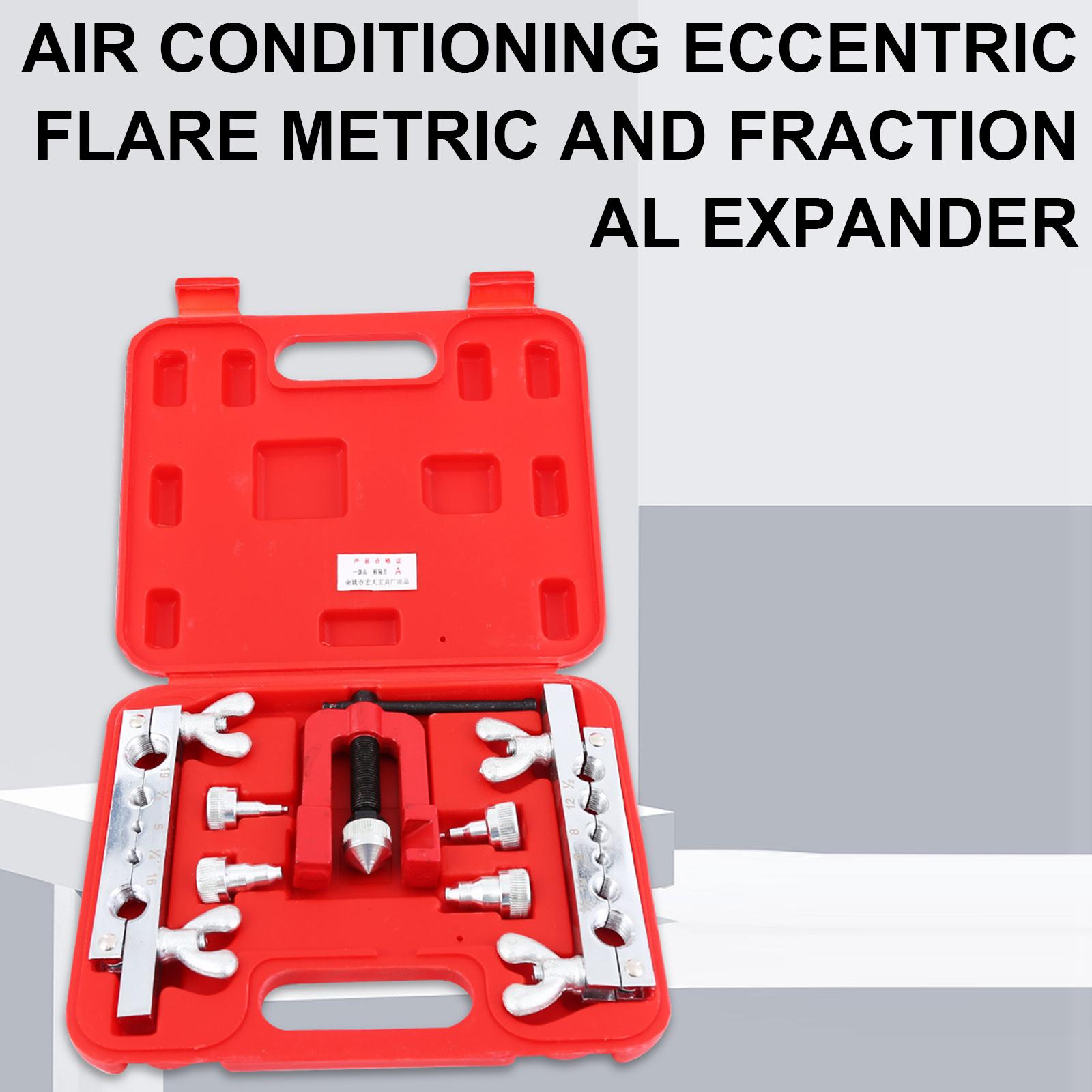 Tube Cutter Flaring Tool Kit Manual Pipe Expander Metric/Inch Expansion Mouthparts Device Air Conditioning Tube Expander
Tube Cutter Flaring Tool Kit Manual Pipe Expander Metric/Inch Expansion Mouthparts Device Air Conditioning Tube Expander