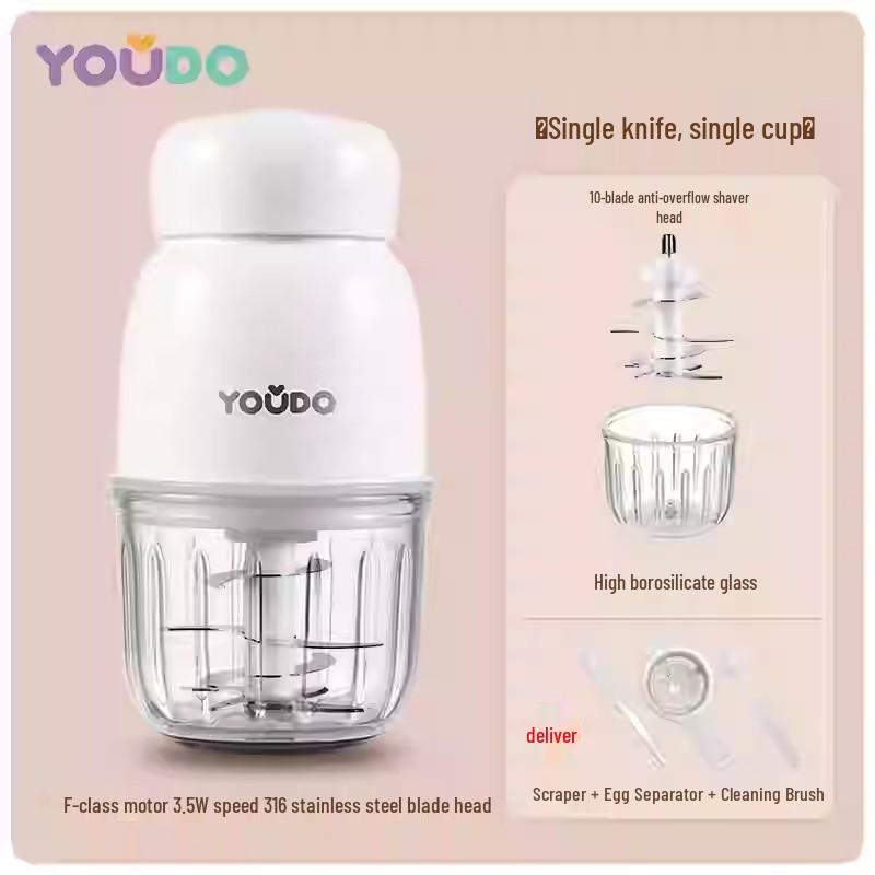 Youdo Multi-functional Baby Food Processor Set: Cooking Machine, Grinder, & Puree Maker for Toddlers
Youdo Multi-functional Baby Food Processor Set: Cooking Machine, Grinder, & Puree Maker for Toddlers