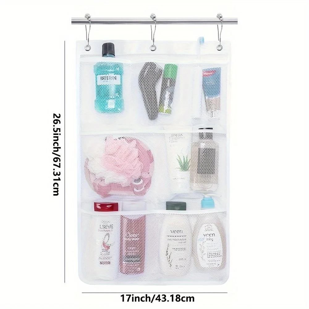 Полка для хранения в душевой кабине, сетчатая сумка, органайзер для душа из быстросохнущей сетки, подвесная сумка для хранения, аксессуары для ванной комнаты
Полка для хранения в душевой кабине, сетчатая сумка, органайзер для душа из быстросохнущей сетки, подвесная сумка для хранения, аксессуары для ванной комнаты