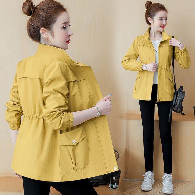 Short Jacket Women Double Layer Windbreaker Autumn Casual Slim Coat Fashion Stand-Up Collar Casual Ladies Jacket 3XL
Short Jacket Women Double Layer Windbreaker Autumn Casual Slim Coat Fashion Stand-Up Collar Casual Ladies Jacket 3XL