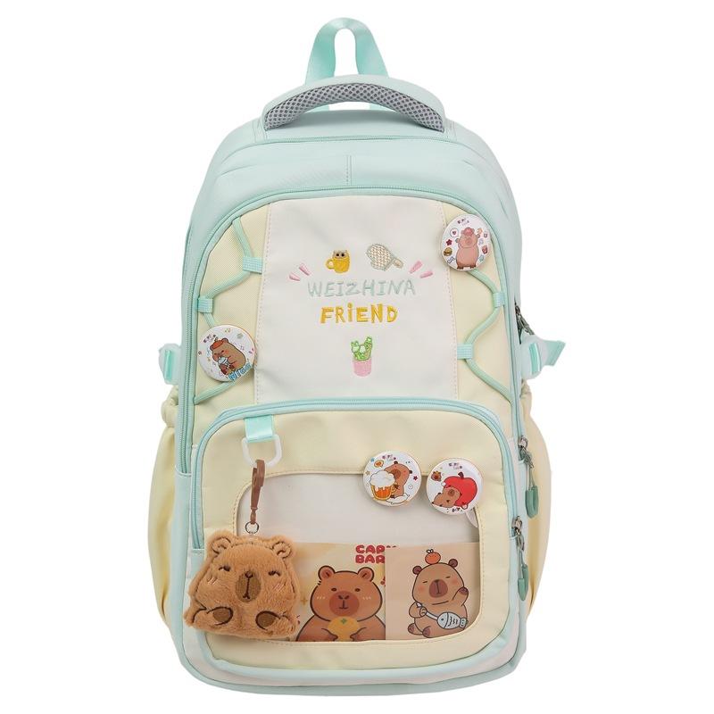 Japanese ins cute fashion contrast pain bag large capacity schoolbag junior high school and high school backpack Without pendant
Japanese ins cute fashion contrast pain bag large capacity schoolbag junior high school and high school backpack Without pendant