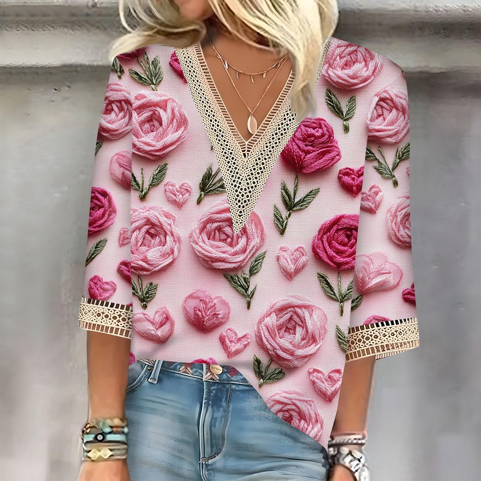 Женский топ с рукавом три четверти, кружевной, с 3D-принтом ко Дню святого Валентина XXL
Женский топ с рукавом три четверти, кружевной, с 3D-принтом ко Дню святого Валентина XXL