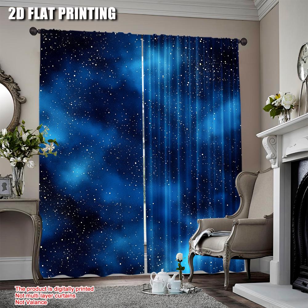 Night Sky Curtain Universe Space Galaxy Under Stars Apply Living Room Bedroom Hotel Store Set Of 2 Made Polyester Washable Great Ready W100*H70(CM)-Grommet top&2PCS
Night Sky Curtain Universe Space Galaxy Under Stars Apply Living Room Bedroom Hotel Store Set Of 2 Made Polyester Washable Great Ready W100*H70(CM)-Grommet top&2PCS