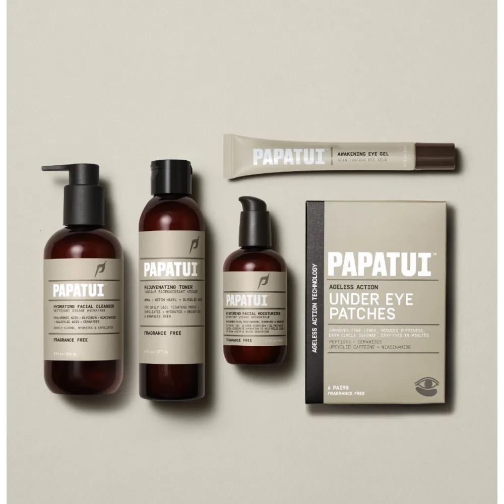 PAPAYUI Facial Care 5-Piece Set: Cleanser 236ML + Toner 177ML + Moisturizer 97ML + Eye Gel 14ML + 6 Patches
PAPAYUI Facial Care 5-Piece Set: Cleanser 236ML + Toner 177ML + Moisturizer 97ML + Eye Gel 14ML + 6 Patches