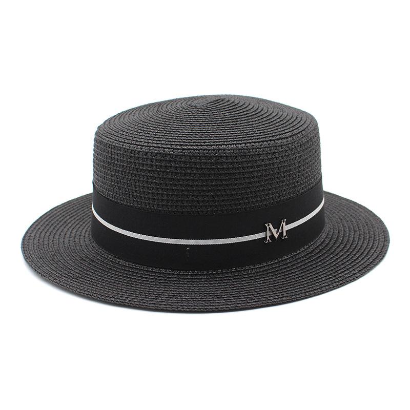 Women Straw Hats Panama Wide Brim Visors Cap Female Summer Hat Ladies Girls Sun Hat Men Simple Flat Top Hat Chapeu Feminino чорний
Women Straw Hats Panama Wide Brim Visors Cap Female Summer Hat Ladies Girls Sun Hat Men Simple Flat Top Hat Chapeu Feminino чорний