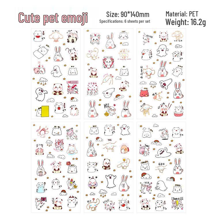 Корейские мультяшные животные прозрачные ПВХ наклейки для дневников и журналов роста ребенка
Корейские мультяшные животные прозрачные ПВХ наклейки для дневников и журналов роста ребенка