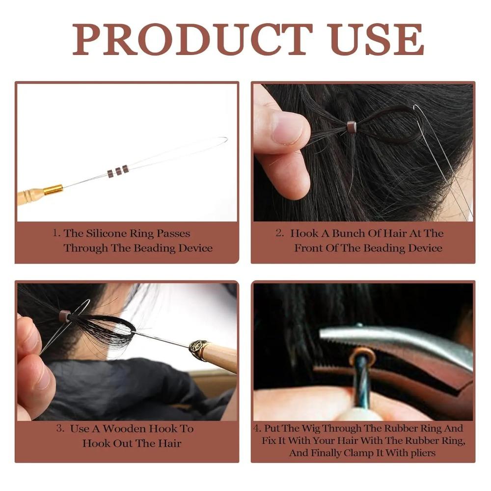 Pulling Needle Hair Extensions Tools Kit Crochet Hook Micro Beads Plier for Hair Extensions светло-коричневого
Pulling Needle Hair Extensions Tools Kit Crochet Hook Micro Beads Plier for Hair Extensions светло-коричневого