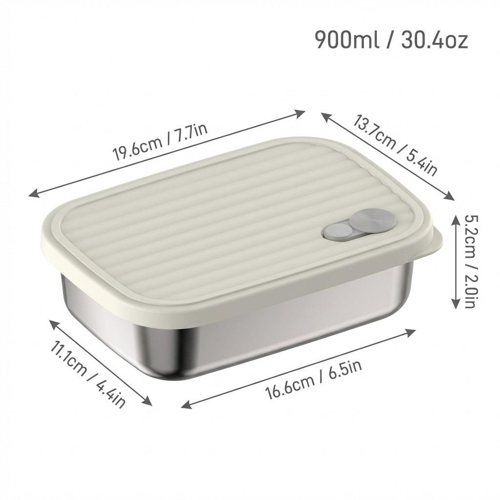 Stackable Sealed Fresh-keeping Box Large Capacity 304 Stainless Steel Food Preservation Box Microwave Safe Storage Container
Stackable Sealed Fresh-keeping Box Large Capacity 304 Stainless Steel Food Preservation Box Microwave Safe Storage Container