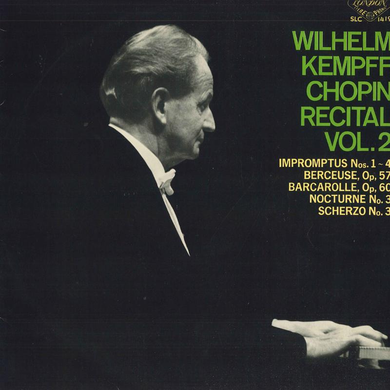 LP Record WILHELM KEMPFF - Chopin Recital Vol.2 SLC1419 LONDON 1965 Japan Classical Used
LP Record WILHELM KEMPFF - Chopin Recital Vol.2 SLC1419 LONDON 1965 Japan Classical Used