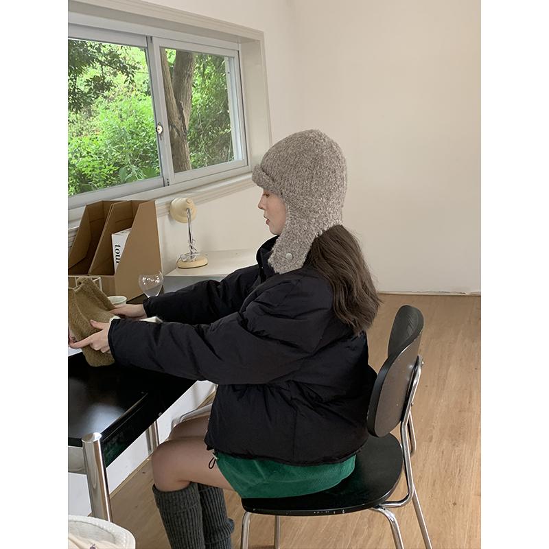 Защитная вязаная шапка Lei Feng, универсальная термозащитная летная шапка, утепленная лыжная шапка для активного отдыха, маленькая шерстяная шапка average size