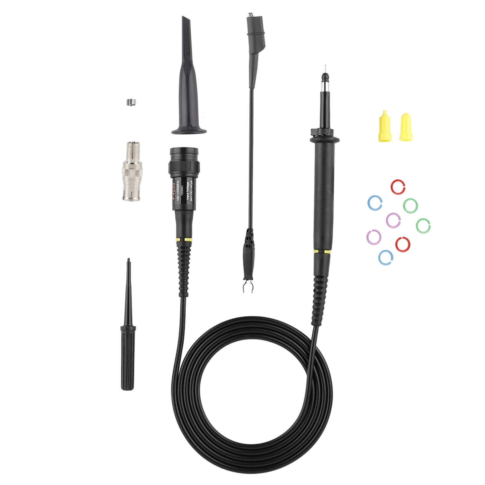 P4250 Oscilloscope High voltage Probe 100:1 2KV 250MH I ulated Bnc Hd Detachable Hook Tip Clip BNC Test Ld Kit for Higher Voltages
P4250 Oscilloscope High voltage Probe 100:1 2KV 250MH I ulated Bnc Hd Detachable Hook Tip Clip BNC Test Ld Kit for Higher Voltages