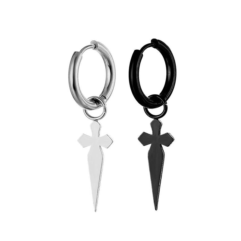 1 Pairs Punk Stainless Steel Stud Earrings Black/Steel color Earrings Set For Men Women Vintage Hip Hop Piercing Ear Jewelry 1pair steel-color
1 Pairs Punk Stainless Steel Stud Earrings Black/Steel color Earrings Set For Men Women Vintage Hip Hop Piercing Ear Jewelry 1pair steel-color