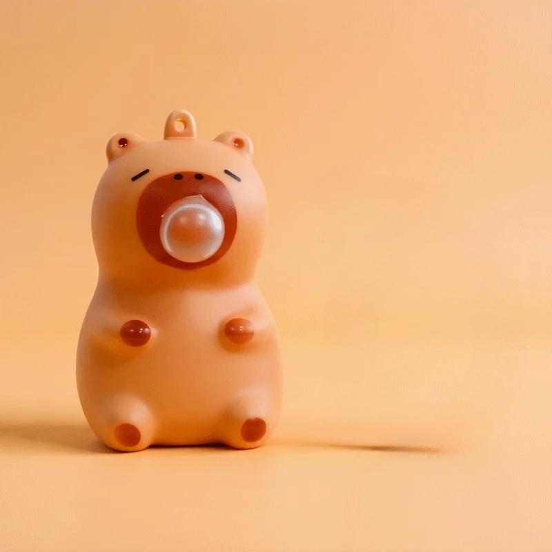 Cute Capybara Bubble Blowing Squeeze Fidget Pendant Toy Soft Pinch Spit Bubble Anti-Stress Toy Schoolbag Hanging Ornament
Cute Capybara Bubble Blowing Squeeze Fidget Pendant Toy Soft Pinch Spit Bubble Anti-Stress Toy Schoolbag Hanging Ornament
