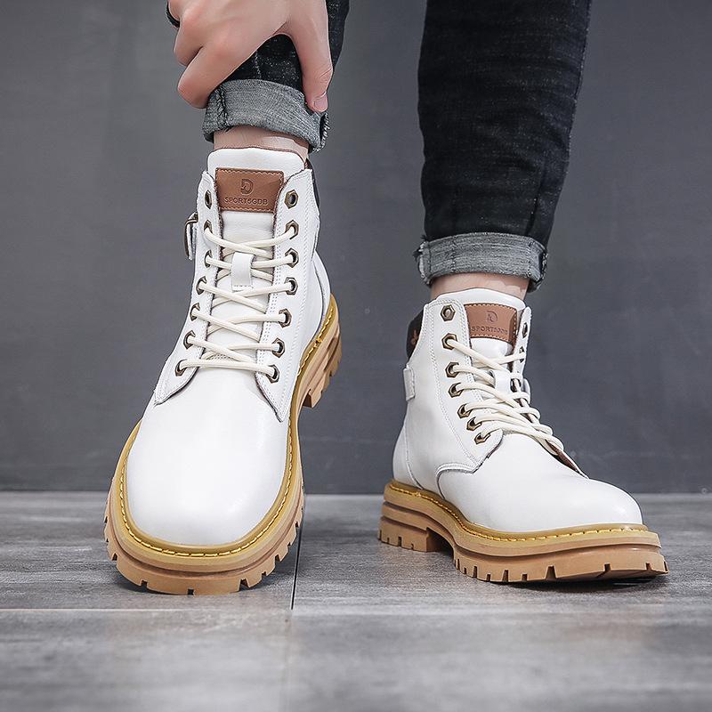 White Martin boots men s cowhide fashion trendy shoes outdoor desert boots kick not rotten middle help Wenzhou men s shoes 43 сірий колір
White Martin boots men s cowhide fashion trendy shoes outdoor desert boots kick not rotten middle help Wenzhou men s shoes 43 сірий колір