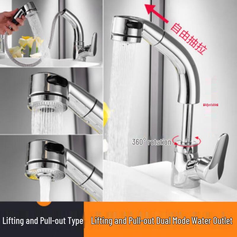MDNG All-Copper Pull-Out Basin Faucet
MDNG All-Copper Pull-Out Basin Faucet